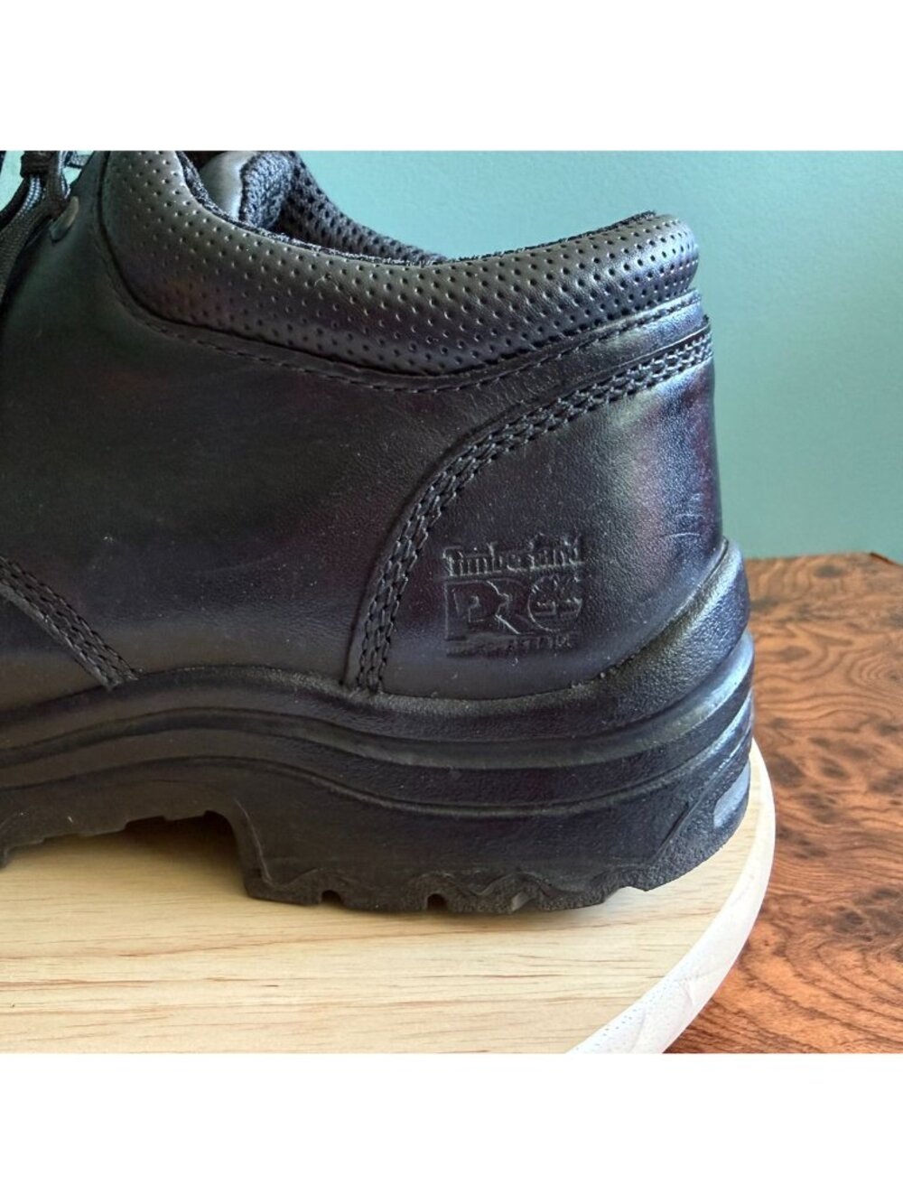 Timberland PRO TiTAN Mens Size 13 Alloy Toe Oxford Black Leather TB 040044 001 - Picture 6 of 16